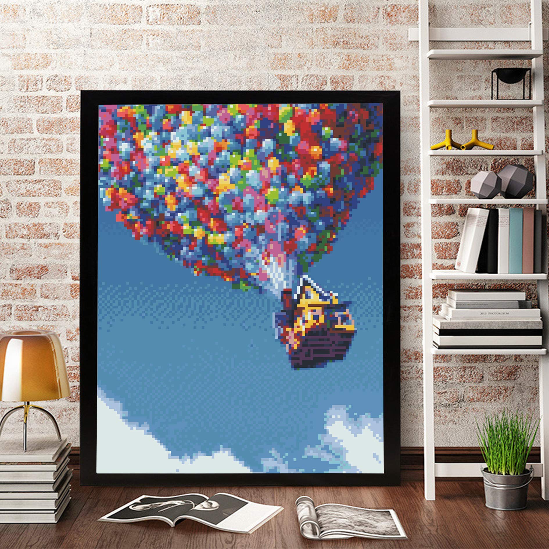 HASTHIP DIY 5D Diamond Painting Kits, Full Drill Rhinestone Embroidery Cross Stitch Pictures Arts Craft for Home Wall Decor, Peach Blossom Bridge-11.8x15.88In HASTHIP DIY 5D Diamond Painting Kits, Full Drill Rhinestone Embroidery Cross Stitch Pictures Arts Craft for Home Wall Decor, Peach Blossom Bridge-11.8x15.88In